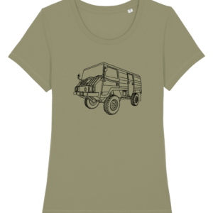 Organic Cotton Women's T-Shirt - Pinzgauer 4x4 Hardtop